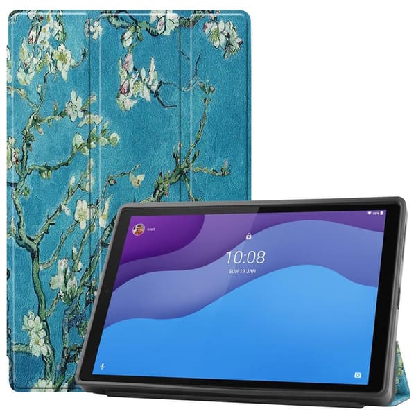 Trifoldet stativetui til Lenovo Tab M10 HD Gen 2 - Ferskenblomst Multicolor
