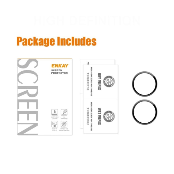 ENKAY 2Pcs/Set Screen Protector till Huami Amazfit GTR 3 Pro Transparent
