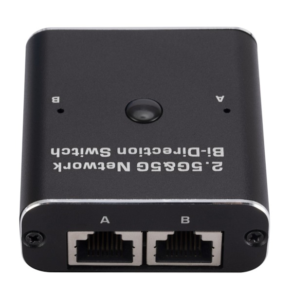 W7 2.4G + 5G RJ45 Ethernet-sovitin Verkkokytkin USB-C Black