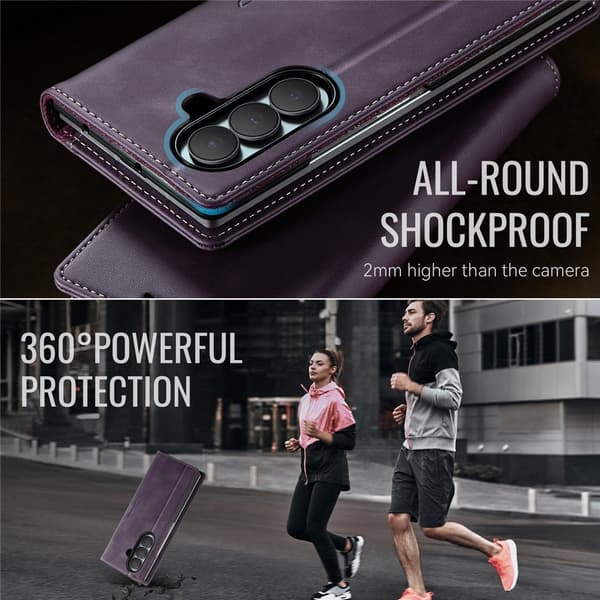 CASEME Telefonplånboksfodral till Samsung Galaxy Z Fold8 Ultra Lila