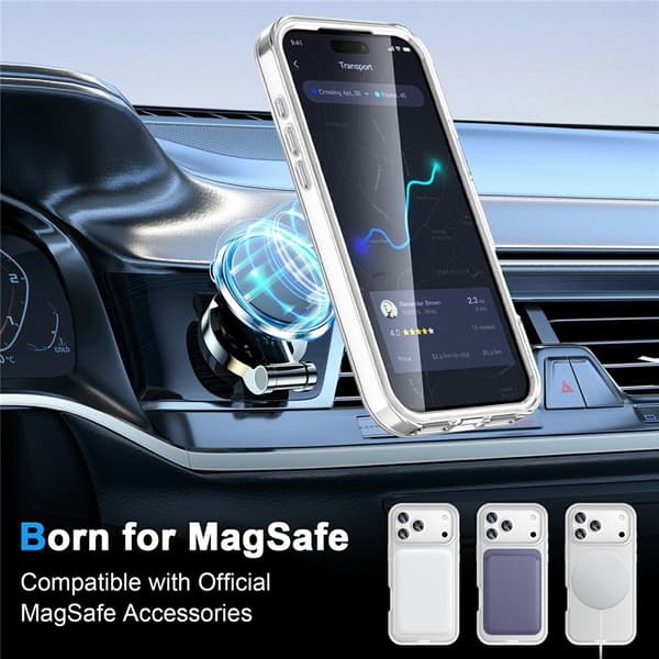 Telefoncover med skærmbeskyttelse til iPhone 18 Pro Max / 17 Pro Max Transparent