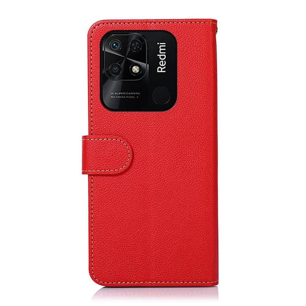 KHAZNEH puhelimen kansi Xiaomi Redmi 10C - Punainen/Musta Red