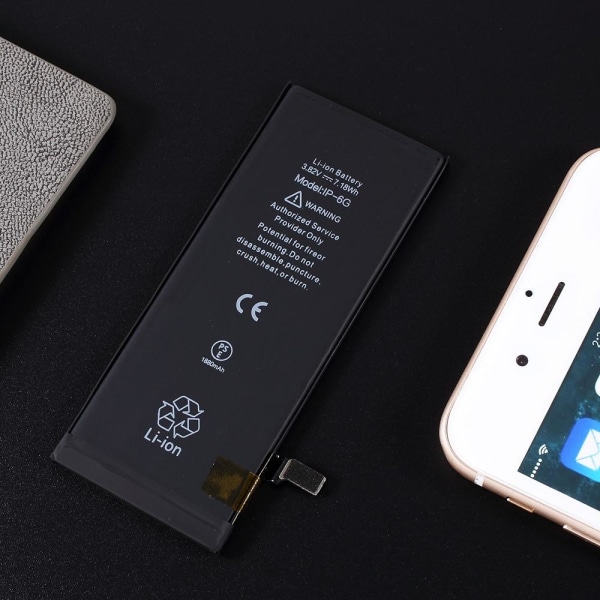 Apple iPhone 6 IPARTSEXPERT 1880mAh batteri FCC/CE/Rosh certific Black