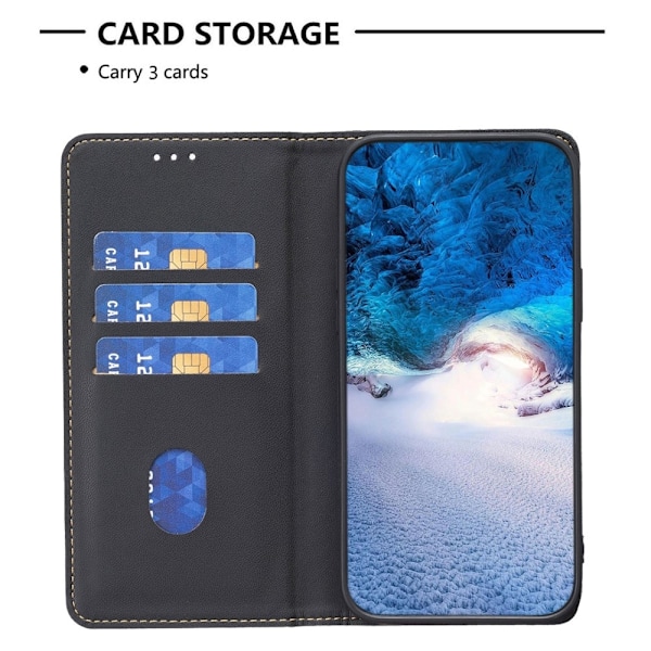 BINFEN Lommebok-deksel Samsung Galaxy A56 - Svart Black