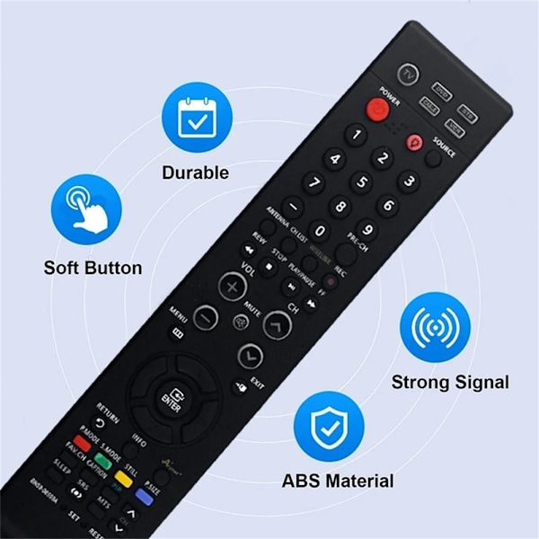 TV remote control Replacement for BN59-00599A Samsung TV Black