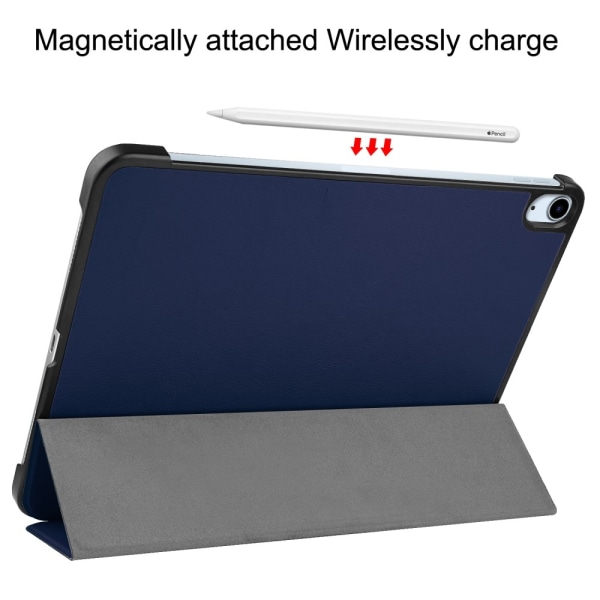 Till iPad Air 13 (2024) Slim fit tri-fold fodral - Blå Blå