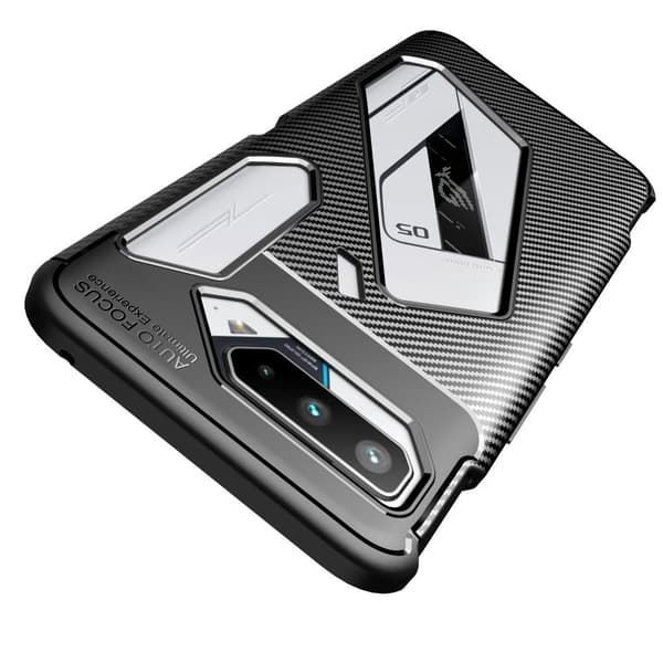Asus ROG Phone 5 hiilikuiturakenne - musta Transparent