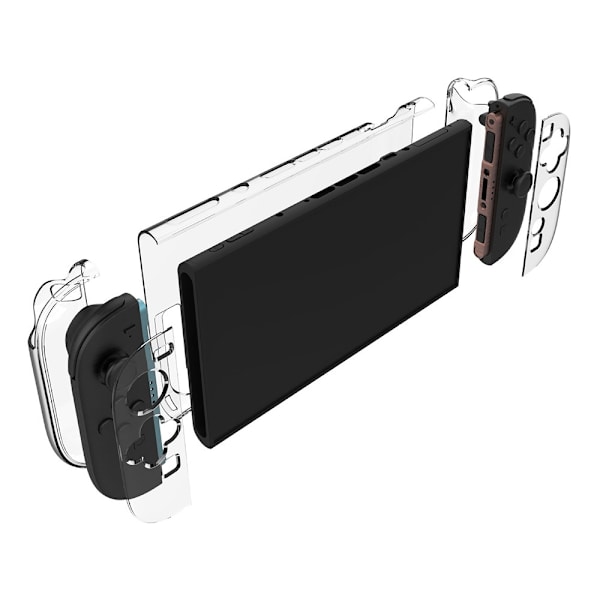 Kompatibelt med Nintendo Switch 2-deksel, støtsikkert PC-deksel Transparent