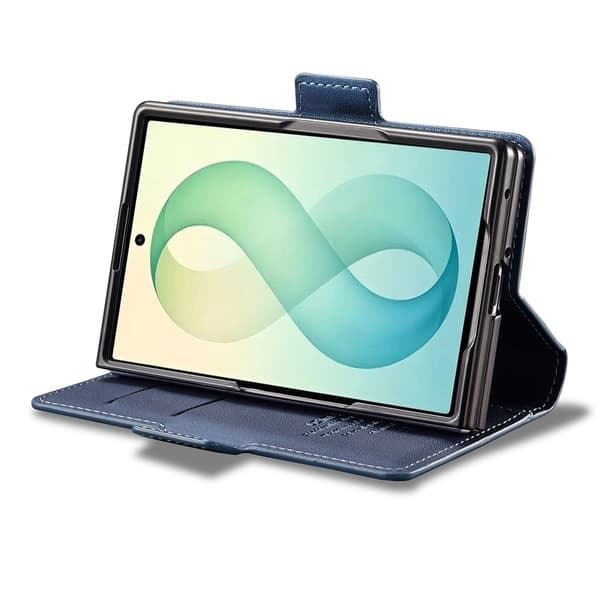 LC.IMEEKE Puhelimen lompakkokotelo jalustalla Samsung Galaxy Z Fold8 puhelimelle Blue