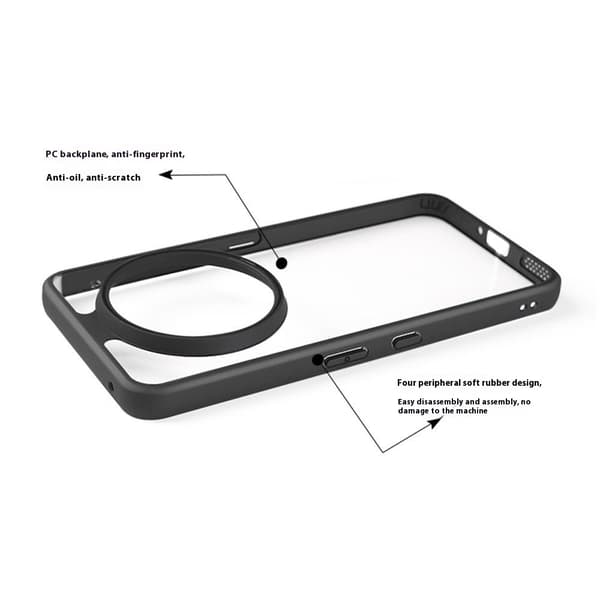 För Nothing Phone (3a) Pro Skal Transparent Mobilskal Transparent