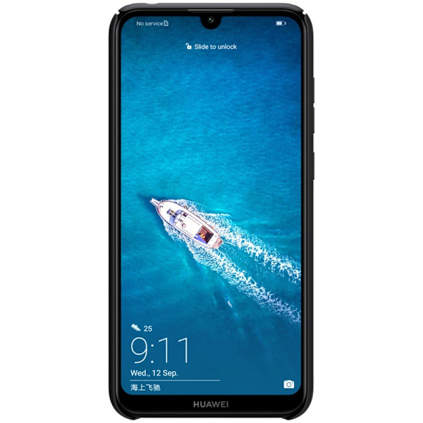 NILLKIN Huawei Y7 2019 Frostet Skall Hardt - Svart Black