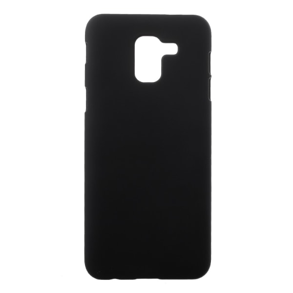 Gummibelagt hårdt pc-cover til Samsung Galaxy J6 (2018) - Sort Black