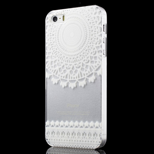 iPhone 5/5s Skal Flower Pattern Transparent