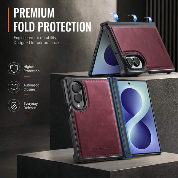 CASEME Magnetisk telefondeksel til Samsung Galaxy Z Fold8 Red