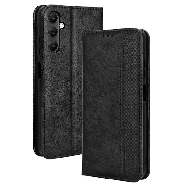 Wallet Stand Flip-telefonetui til Samsung Galaxy A05s - Sort Black