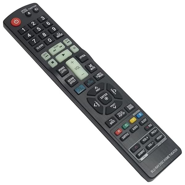 Fjärrkontroll Ersättning för AKB73635401 För LG Blu-Ray DVD Spelare Svart