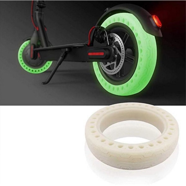 Night Fluorescent Rubber Tire for Xiaomi Mijia M365 Electric Scooter 2pcs Green