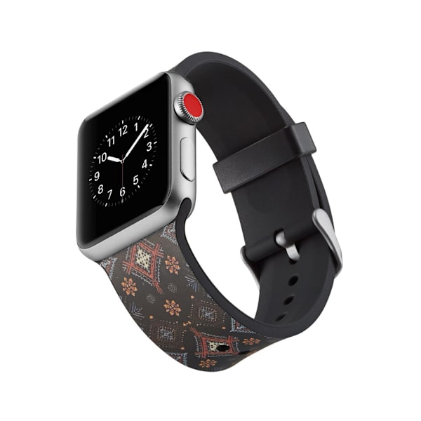 Silikone Armbåndsure til Apple Watch 4 44mm, Serie 3/2/1 42mm - Blomster Multicolor