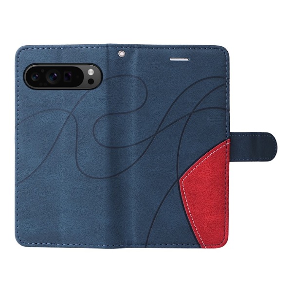 Til Google Pixel 9 Pro XL KT - serie - 1 dobbeltfarve etui Blue