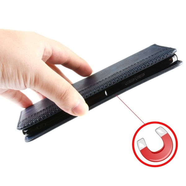 Wallet Stand Flip-telefonetui til Samsung Galaxy A15 5G - Blå Blue