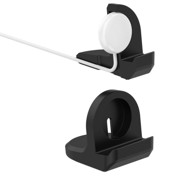 Til Google Pixel Watch-opladerholder Desktop Smart Watch Silikone opladningsstativ Black