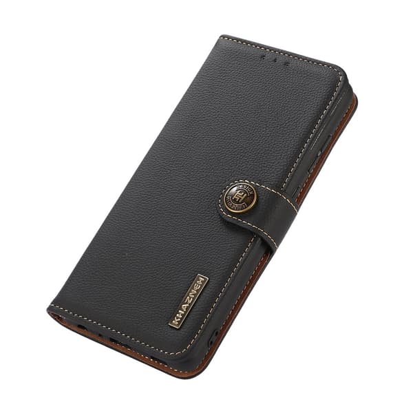 KHAZNEH Læder Pungcover til Sony Xperia 1 VIII Black