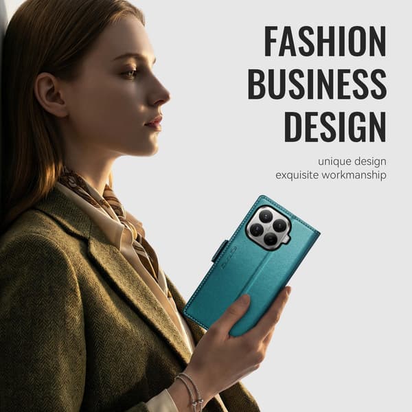 CASEME Till Xiaomi 17T Plånboksfodral Grön
