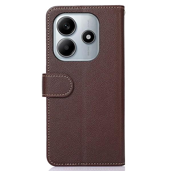 KHAZNEH Plånboksfodral till Xiaomi Redmi Note 14 4G Brun