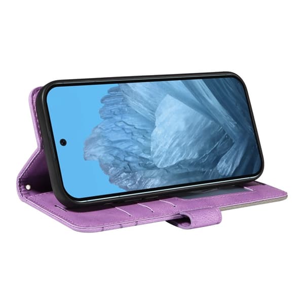 Google Pixel 9 / 9 Pro KT Series - 1 Kahden Värin Kotelo Remmillä Purple