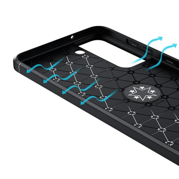 Finger Ring Kickstand TPU-etui for Samsung Galaxy S21 FE Black