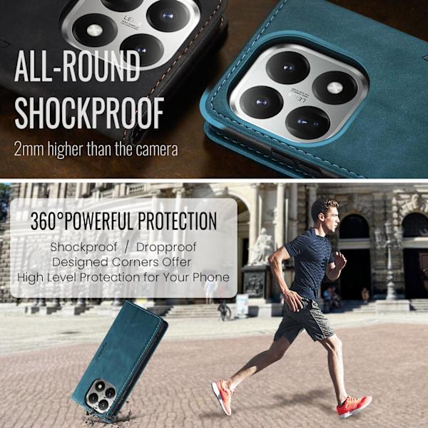 CASEME Plånboksfodral Xiaomi 15T - Blå Blå