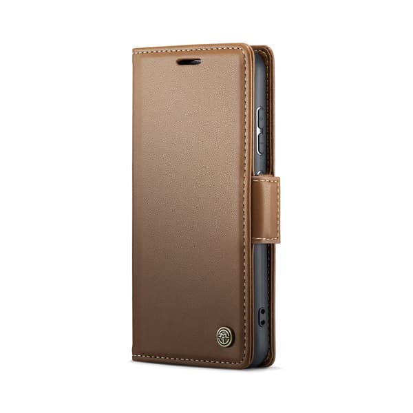 CASEME Retro Lompakkokotelo Samsung Galaxy S25 Brown