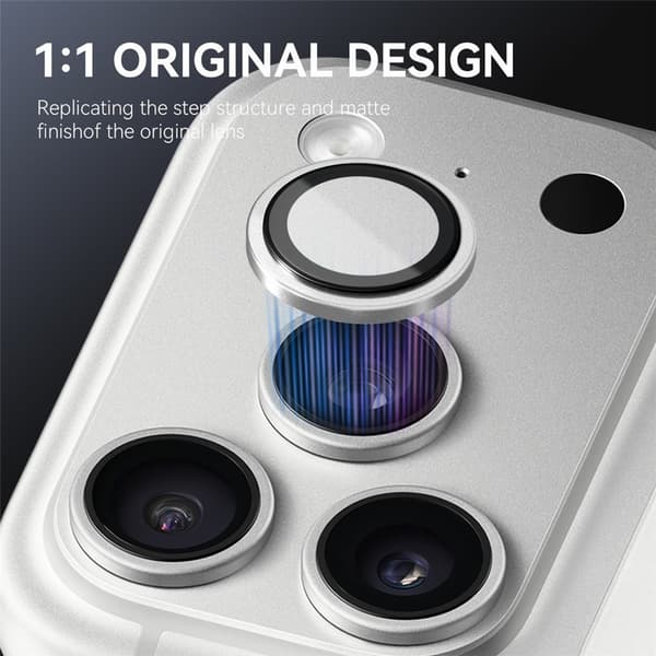 NORTHJO Kameralinsebeskyttelse til iPhone 18 Pro / 18 Pro Max Silver