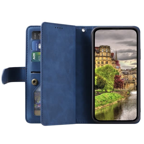 Til Xiaomi 17T Pro Pungcover Zipper Wallet Blue