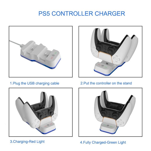 Playstation 5 Dual Charging stand / Laddningsställ Svart