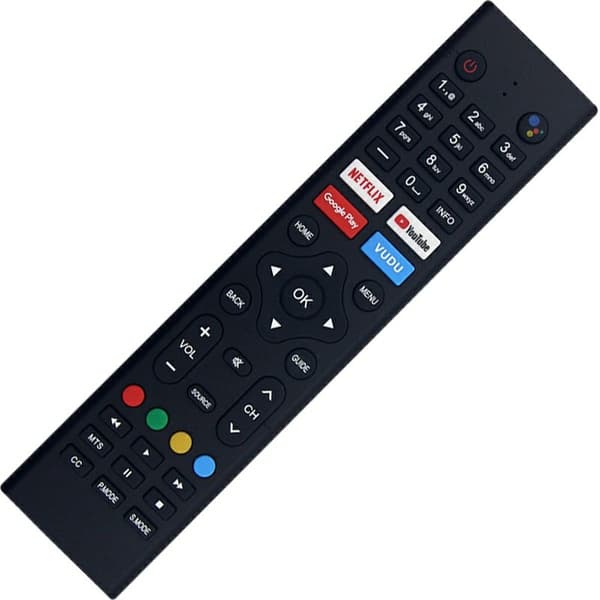 Fjernkontroll utskiftning for KT1946-HG for JVC TV stemmeaktivert Black