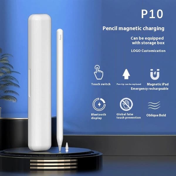 Stylus Touch Pen til iPad Air 2022 iPad mini 2021 iPad Pro 12.9 2021 med flere White