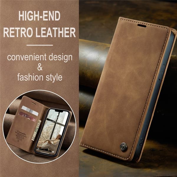 CASEME pungetui til iPhone 17e / 16e Brown