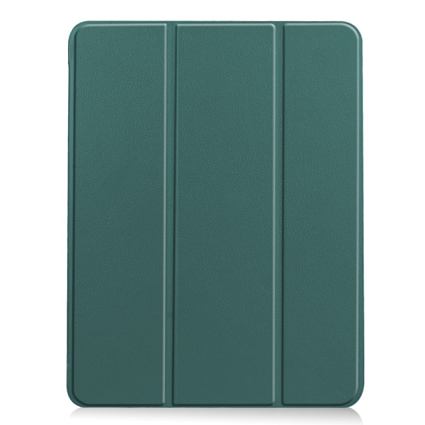 iPad Air 11 (2024) Kotelo Auto Herää / Nuku Kolminkertainen Taittojalusta Tabletin Suoja - Green