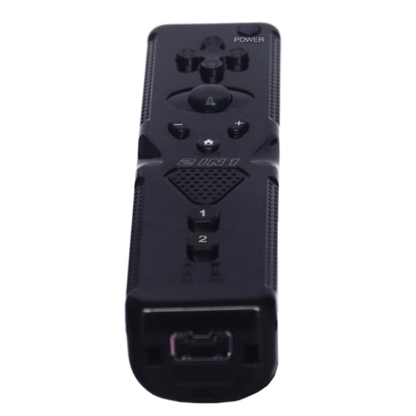 2-i-1 kompatibel med Wii Controller Motion Plus Black Black