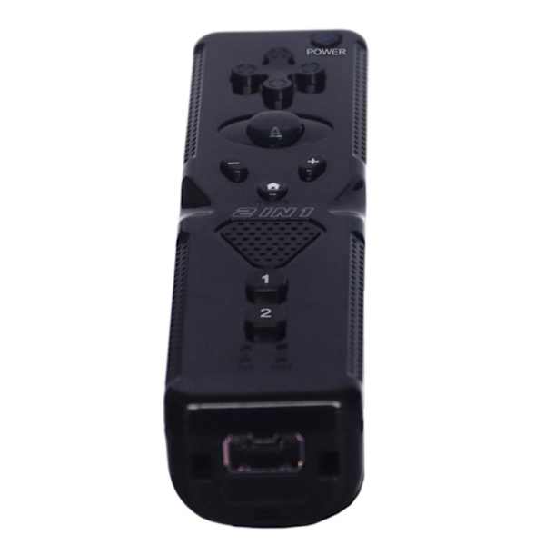 2-i-1 Kompatibel med Wii-kontroller Motion Plus Svart Black