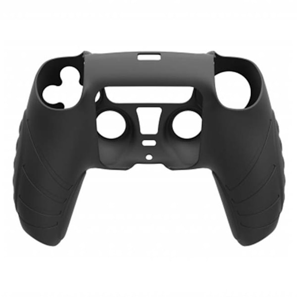 HONSON Protective Case Shell til Sony Playstation 5 Anti-Slip Silikone Skin Cover - Sort Black