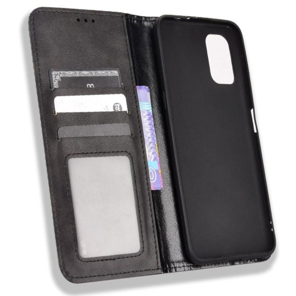 Wallet Stand Flip Phone Case til Nokia G11/Nokia G21 - Sort Black