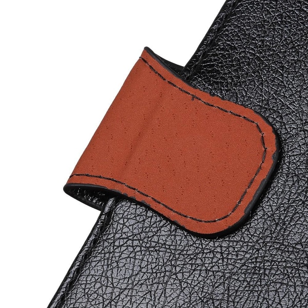 Nappa Texture Split Wallet Stand Cover til OnePlus Nord - Sort Black