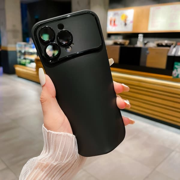 Slim - Fit TPU Telefon Taske Cover til iPhone 15 Pro Max - Sort Black