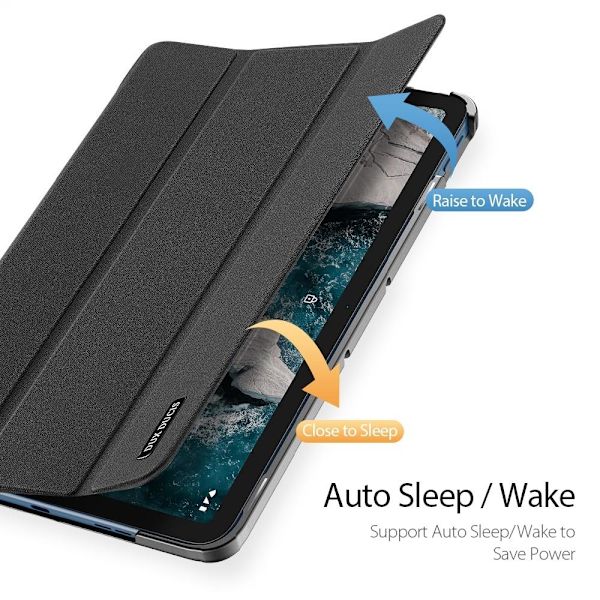 DUX DUCIS Trifoldet Stand til Nokia T20 - Sort Black