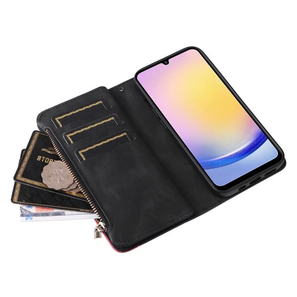 KT multifunktions - serie - 5 til Samsung Galaxy A25 telefonetui Black