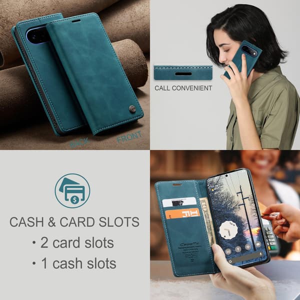 CASEME Pungcover med Stander til Google Pixel 11 Pro XL Blue