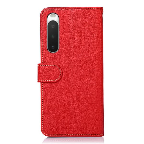KHAZNEH Sony Xperia 10 V Plånboksfodral Röd/Svart Röd