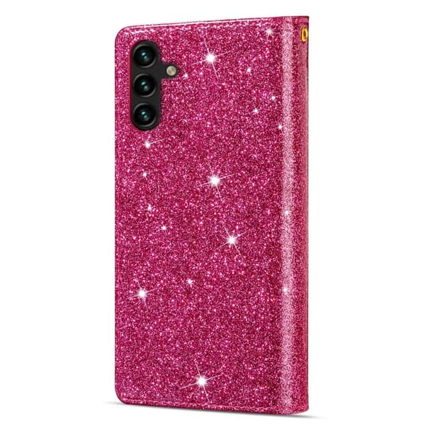 Til Samsung Galaxy S25+ Etui Stjernehimmel Indgraveret Pungcover Pink